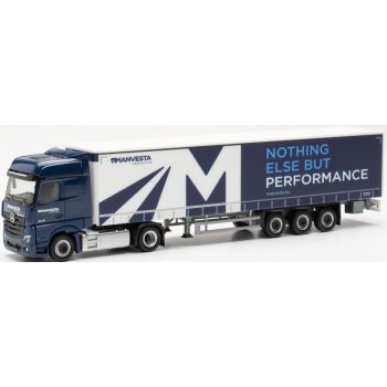 Mercedes-Benz Actros 18 L Bigspace Gardinenplanensattelzug, Manvesta Nothing Else But Performance, Litauen