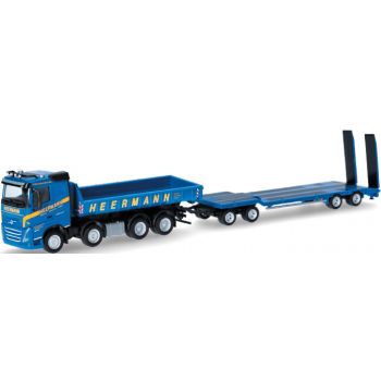 Volvo FH 2000 FD Abrollmulden-LKW mit Goldhofer TU4 Tiefladeanhänger, HEERMANN Abbruch GmbH, Gescher - Nordrhein-Westfalen