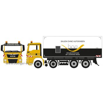 MAN TGS M Koffer LKW 4achsig, Leonhard Weiss Bauen ohne Aufzugraben b.o.a. Spülbohrtechnik 555804, Göppingen