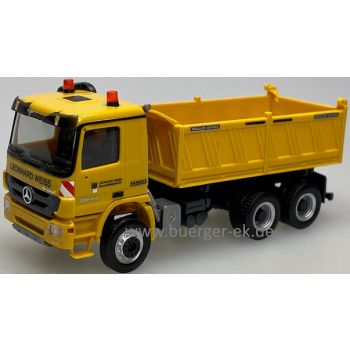 Mercedes-Benz Actros M 08, 3Achs-Baukipper, Leonhard Weiss, Bauunternehmung Göppingen