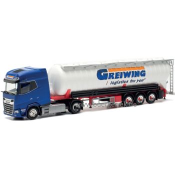 DAF XG+ Saugsilo-Sattelzug, Greiwing - logistics für you, Duisburg - Nordrhein-Westfalen