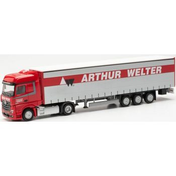 Mercedes-Benz Actros Gardinenplanen-Sattelzug, ARTHUR WELTER - Transporte, Leudelange - Luxemburg