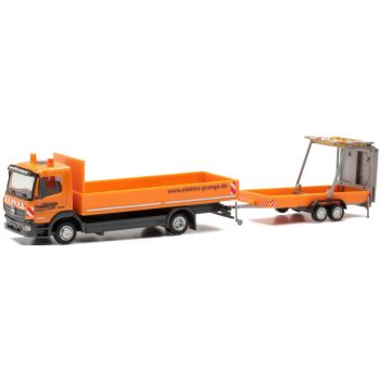 Mercedes-Benz Atego 13 Pritschen-LKW mit Verkehrssicherungsanhänger, Elektro Prange, www.elektro-prange.de - Dortmund - Nordrhein-Westfalen