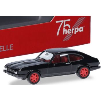Ford Capri, schwarz mit roten Felgen - SpiWa / 75 Jahre Herpa