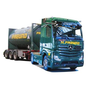 Mercedes-Benz Actros5 Stream./Aerop., Tank-Container-Sattelzug,  Spedition Freund, Kerpen