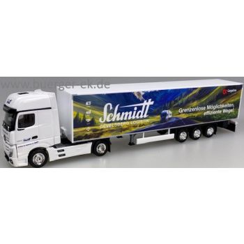 Mercedes-Benz Actros 18 L Gigaspace Koffer-Sattelzug, Spedition Schmidt Gevelsberg, CargoLine Grenzenlosen Möglichkeiten, effiziente Wege!