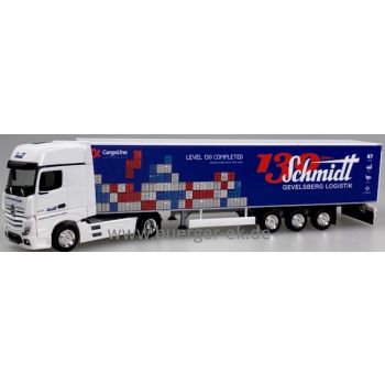 Mercedes-Benz Actros 18 L Gigaspace Koffer-Sattelzug, Spedition Schmidt Gevelsberg, 130 Jahre - Level 130 Completed, CargoLine