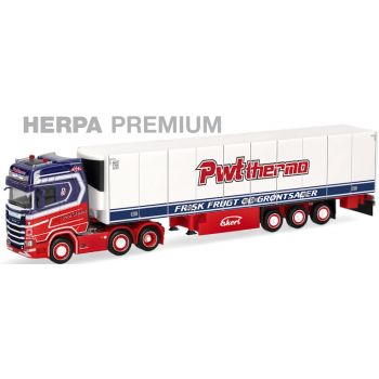 Herpa Premium PWT thermo - Peter Wouters, Scania CS20 Hochdach Kühlkoffer-Sattelzug, Westerlo - Belgien