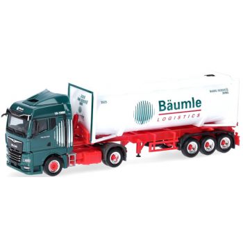 MAN TGX GM, 30ft.-Drucksilo-Sattelhug, Bäumle Logistik, Murg - Baden-Württemberg