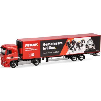 Iveco S-Way Kühlkoffer-Sattelzug, PENNY DEL / Eishockey-Club Löwen Frankfurt - Gemeinsam brüllen, Deutsche Eishockey Liga