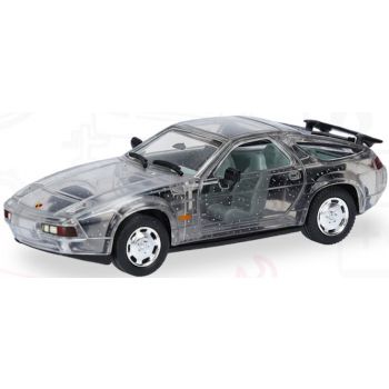 Porsche 928 S4, Sonderfarbe transparent mit silbernen Farbtupfern, Herpa Tag der offenen Tür 2026