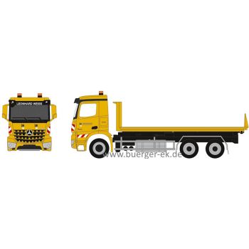 Mercedes-Benz Arocs M Wechsellader-LKW 3achs mit Abrollflat - 60786, Leonhard Weiss, Bauunternehmung Göppingen