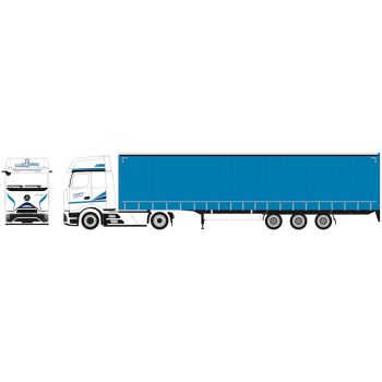 Mercedes-Benz Actros L ProCabin Gigaspace Lowlinergardinenplanen-Sattelzug, Cross Sped, Branisovice - Tschechien