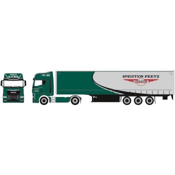 MAN TGX GX Gardinenplanen-Sattelzug, Spedition Peetz Logistik, Weisendorf - Bayern