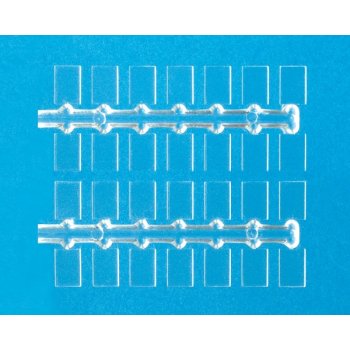 Sockel glasklar 10 x 7 mm, 84 Stück (zum Aufstellen von Figuren etc.)
