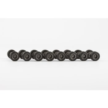 Radsätze zwillingsbereift, silbern, 8 Achsen Durchmesser 11,7 mm