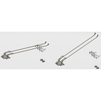 Trolleybusstangen mit Halter, 2 Set