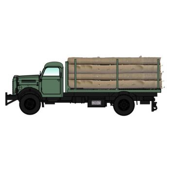 Borgward B 4500 Holzlaster beladen mit Stammholz