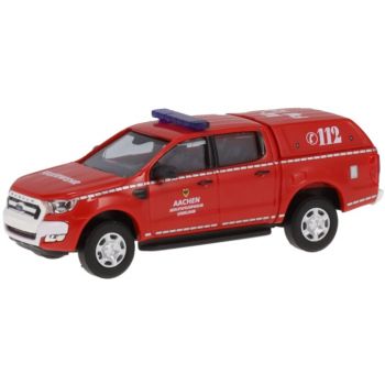 Ford Ranger mit Hardtop, Berufsfeuerwehr Aachen Uniklinik, Florian Aachen 08 VLF-01, AC-FW 127, (Busch 52800-103)