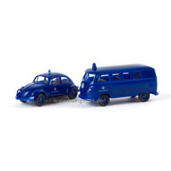 2er Set THW mit VW Käfer und VW T1 Kombi des THW - Technisches Hilfswerk