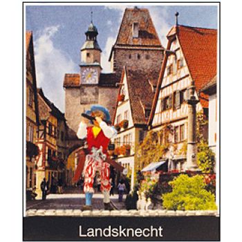 Landsknecht mit Querflöte - Motiv-Box