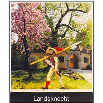 Landsknecht mit Hellebarde - Motiv-Box
