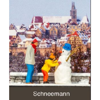 Schneemann - Motiv-Box, Exklusivausführung sorgfältig handbemalt