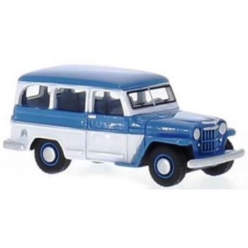 Jeep Willys Station Wagon, 1954, blau/weiß