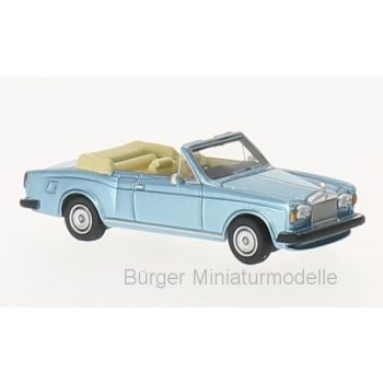 Rolls Royce Corniche Convertible, metallic-hellblau, RHD, Baujahr 1972