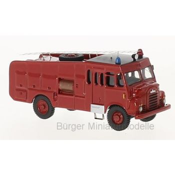Bedford RLHZ Green Goddess, rot, THD, Feuerwehr