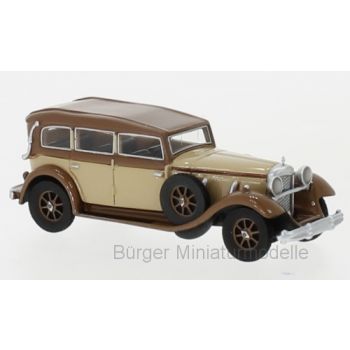 Mercedes-Benz 770 (W07) Cabriolet geschlossen, beige/dunkelbraun, RHD, Baujahr 1930