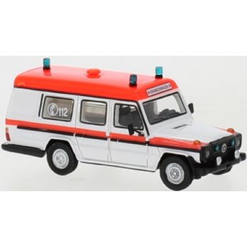 Mercedes-Benz G-Klasse, Binz Krankenwagen - Ambulanz, weiß/rot, Baujahr 1985