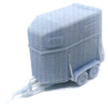 Tandem-Pferdetransportanhänger, Baujahr 2006, grau, unlackiert